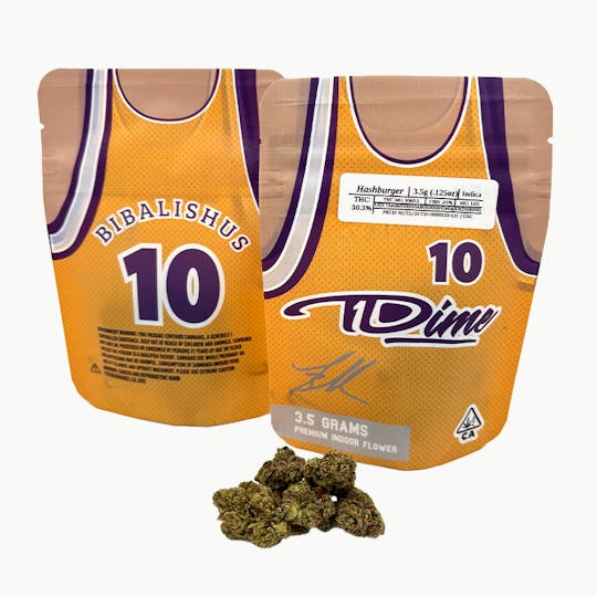 Team Dime Genetics - Hashburger Premier Greenhouse Flower 3.5g - 1
