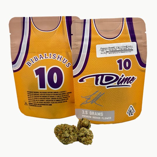 Team Dime Genetics - Papaya Bomd Premier Greenhouse Flower 3.5g - 1