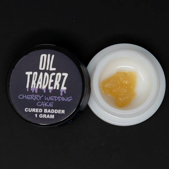 Oil Traderz - 1g Cherry Wedding Cake Cured Badder - Oil Traderz (Indica) - 1