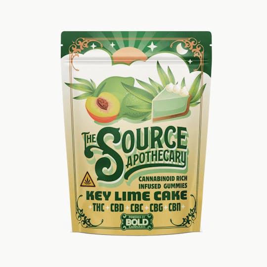 The Source Apothecary - Key Lime Cake CBC, CBD, CBG, & CBN Enriched Gummies - 1