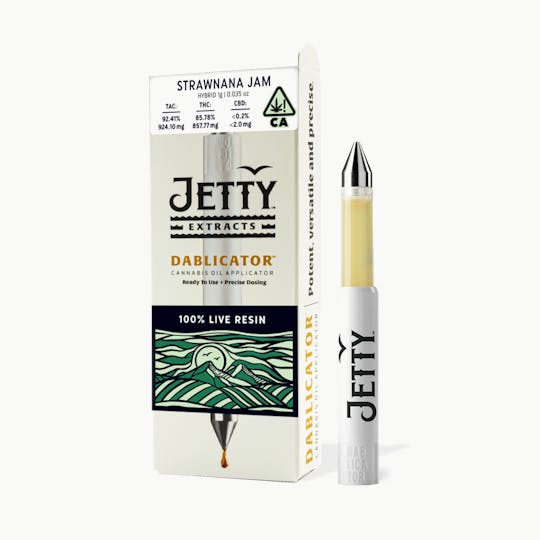 Jetty Extracts - Strawnana Jam 100% Live Resin Dablicator™ Oil Applicator 1g - 1