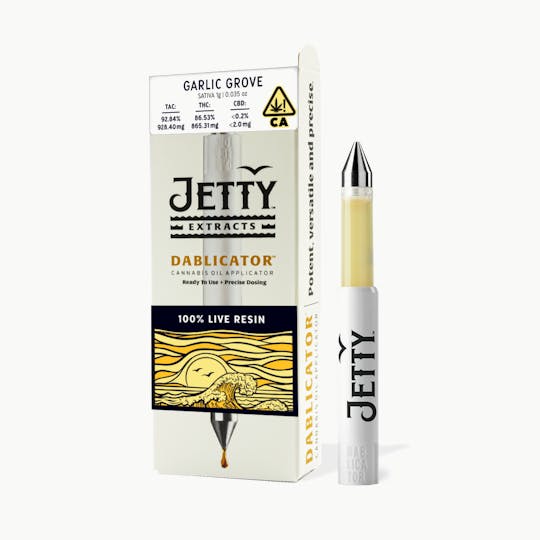Jetty Extracts - Garlic Grove 100% Live Resin Dablicator™ Oil Applicator 1g - 1