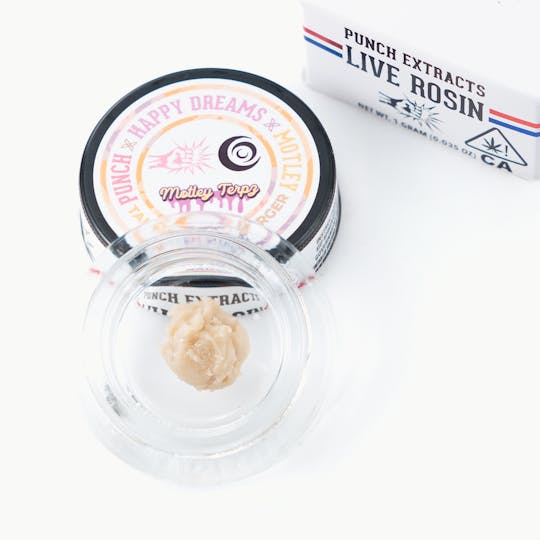 Punch Edibles & Extracts - Tangie Runtz Burger Tier 4 Live Rosin Cold Cure Badder (1g) - 1