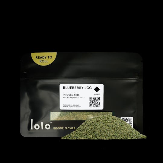 lolo - Blueberry LCG | Indoor Kief Infused Ready To Roll | 14g - 1