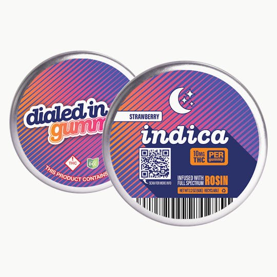 Dialed In Gummies - Indica — Strawberry - 1