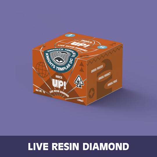 UP! - Knights Templar OG (Indica) Diamonds 1g - 1