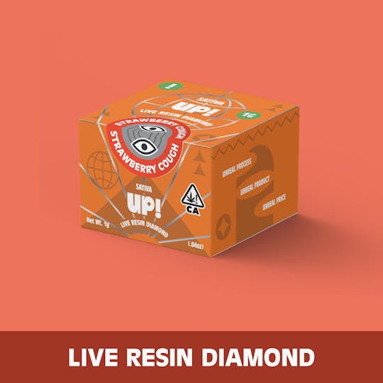 UP! - Strawberry Cough (Sativa) Diamonds 1g - 1