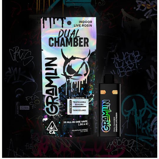 Gramlin - Tangieland x Tropicanna Banana - Dual Chamber Live Rosin AIO 1g - 1