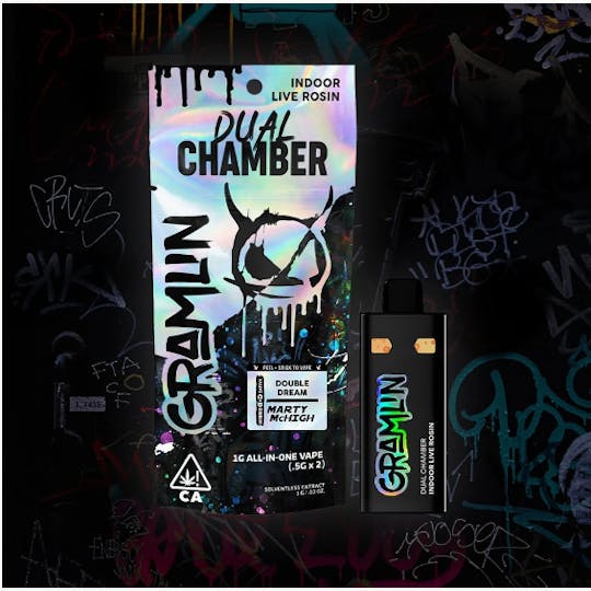 Gramlin - Marty McHigh x Double Dream - Dual Chamber Live Rosin AIO Vape 1g - 1