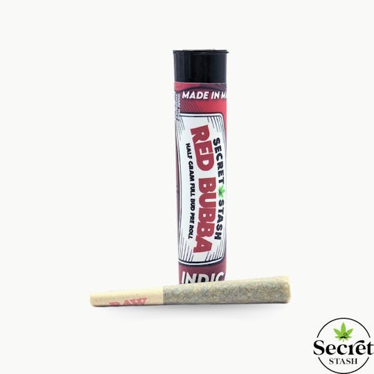 Secret Stash - Secret Stash | Full Bud Pre Roll | Red Bubba | .5g - 1