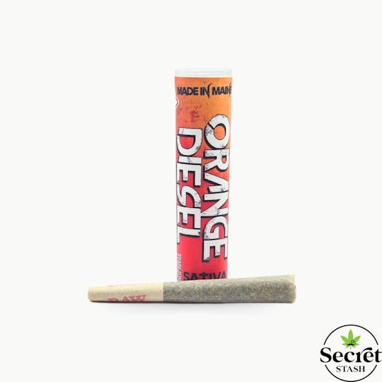 Secret Stash - Secret Stash | Full Bud Pre Roll | Orange Diesel | .5g - 1