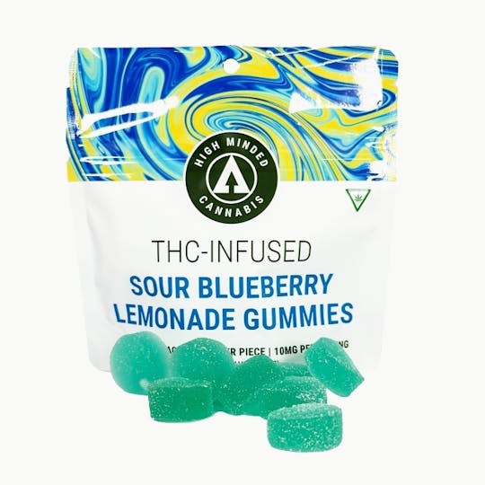 High Minded - Sour Blueberry Lemonade Gummies - 200mg - 1