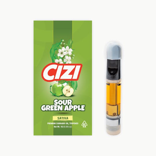 Cizi - CIZI - SOUR GREEN APPLE - 1G 510 CARTRIDGE - 1