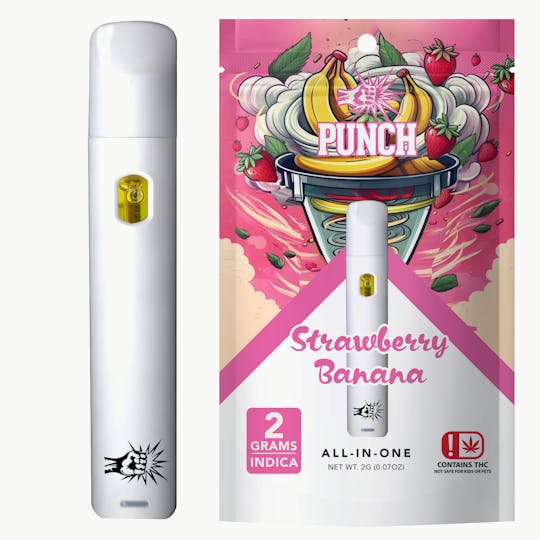 Punch Edibles & Extracts - Strawberry Banana Distillate AIO (2g) - 1