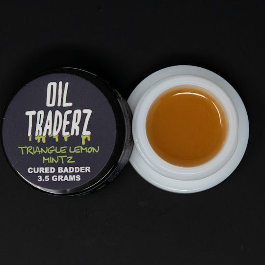 Oil Traderz - 3.5g Triangle Lemon Mintz Cured Badder - Oil Traderz (Sativa) - 1