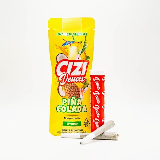Cizi - CIZI - DEUCES - PINA COLADA - (2) .75 INFUSED PRE-ROLLS - 1