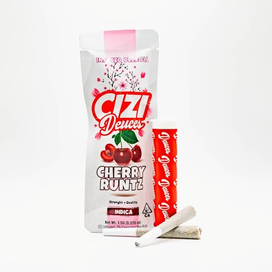 Cizi - CIZI - DEUCES - CHERRY RUNTZ - (2) .75 INFUSED PRE-ROLLS - 1
