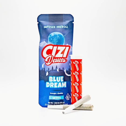 Cizi - CIZI - DEUCES - BLUE DREAM - (2) .75 INFUSED PRE-ROLLS - 1