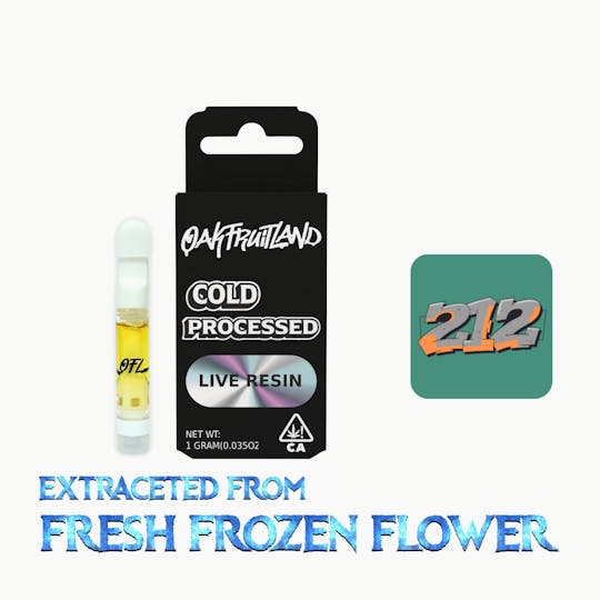 Oakfruitland (OFL) - 212 510 Cartridge 1g - Live Resin Series - 1