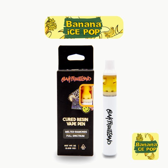 Oakfruitland (OFL) - Banana Ice Pop AIO Vape 1g - Cured Resin Series - 1