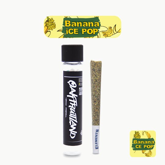 Oakfruitland (OFL) - Banana Ice Pop Pre Roll 1g - Single Pack Series - 1