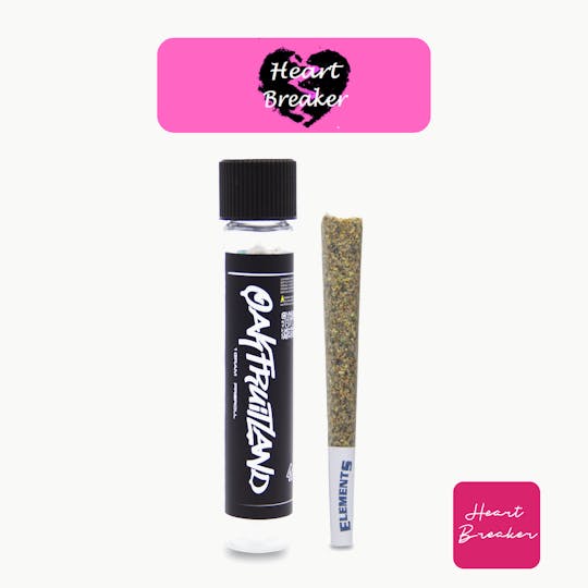 Oakfruitland (OFL) - Heart Breaker Pre Roll 1g - Single Pack Series - 1