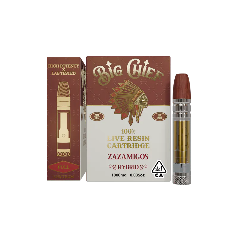 Big Chief Zazamigos Live Resin Cartridge 1g cartridge