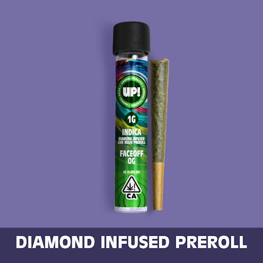 UP! - Face Off OG (Indica) Diamond Infused Preroll 1g - 1