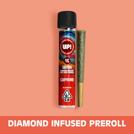 UP! - Caffeine (Sativa) Diamond Infused Preroll 1g - 1