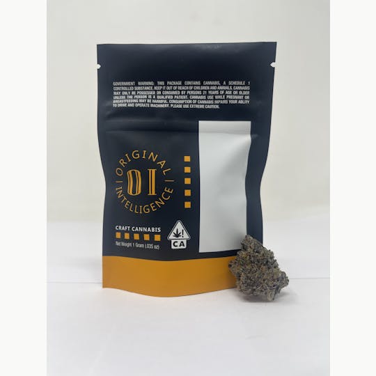 Original Intelligence - Blueberry Muffin (Blueberry X Purple Panty Dropper) - 1g Flower - 1