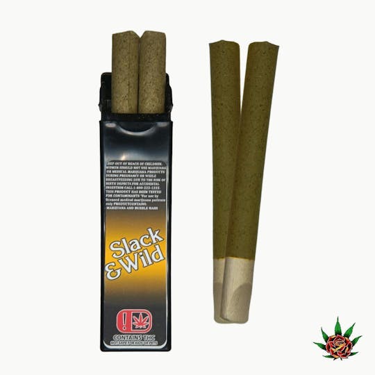 Eden Rose Processing - Slack & Wild - 2 Premium Wood Tipped Hemp Blunt - Indica - 1