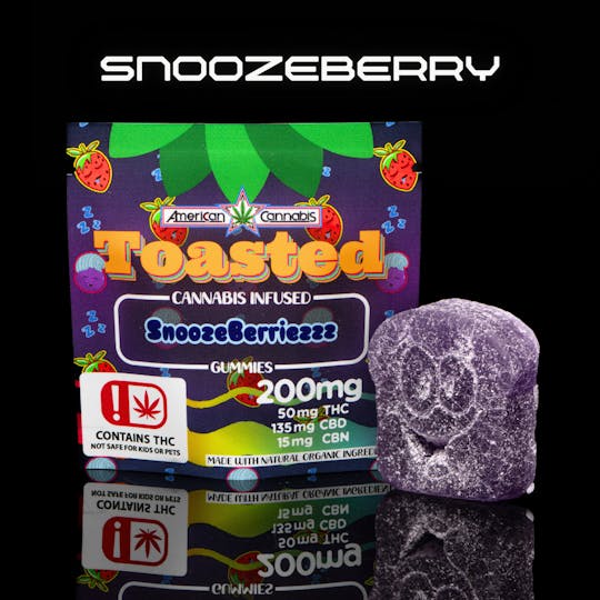 American Cannabis Company - ACC Toasted Gummies Snoozeberry Single (Hybrid) - 1
