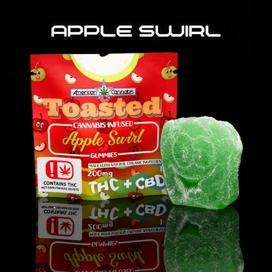 American Cannabis Company - ACC Toasted Gummies Apple Swirl Single (Hybrid) - 1