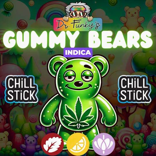 American Cannabis Company - Dr. Funky's Chill Stick Gummy Bears 0.6g (Indica) - 1