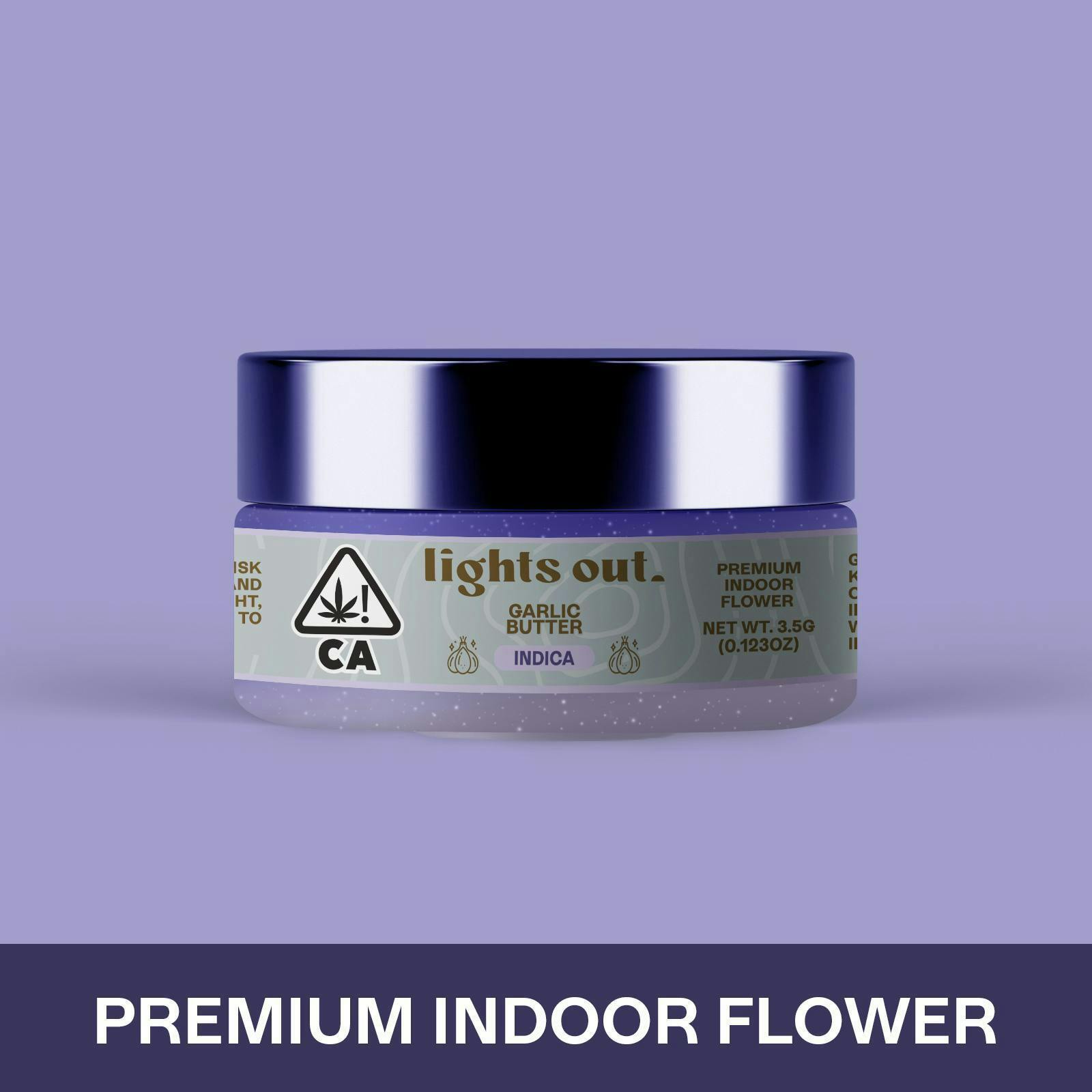Lights Out - Garlic Butter (Indica) Flower 3.5g - 1