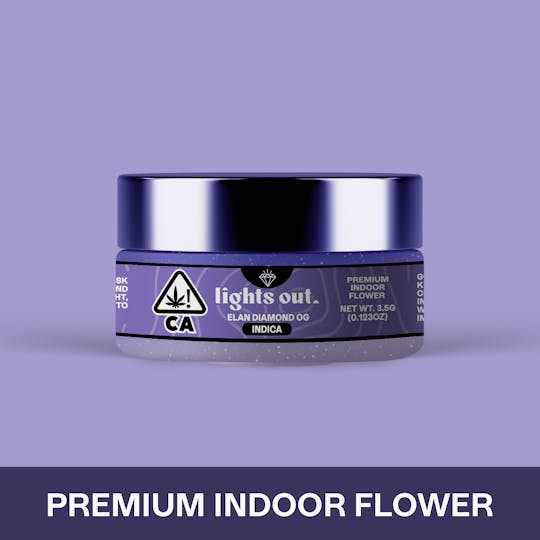 Lights Out - Elan Diamond OG (Indica) Flower 3.5g - 1