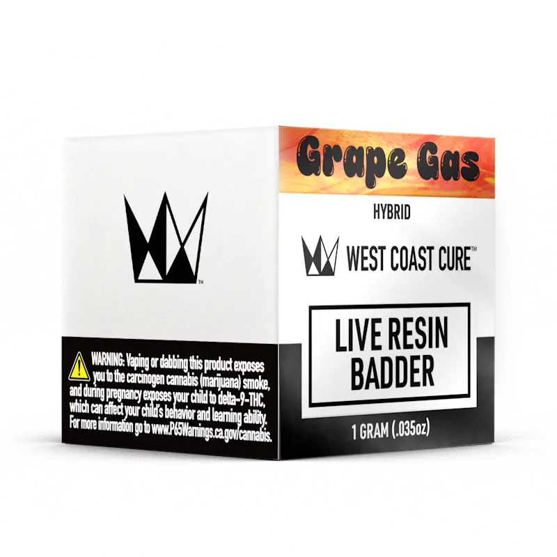 West Coast Cure Grape Gas Live Resin Badder