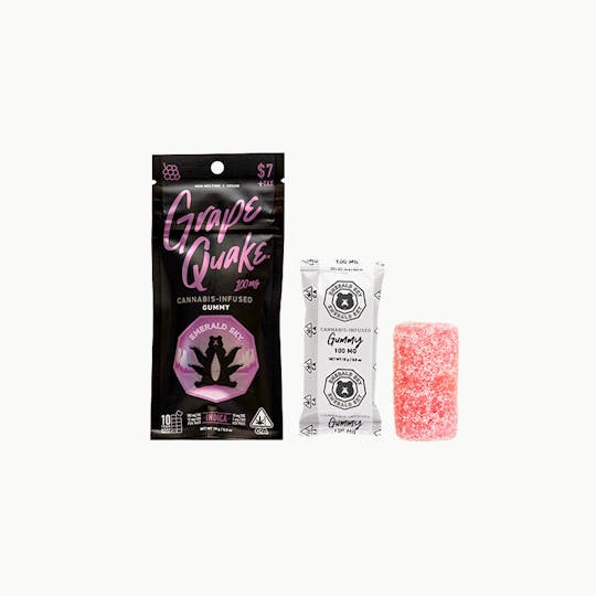 Emerald Sky - Emerald Sky Single Gummy - Grape Quake 100mg - 1