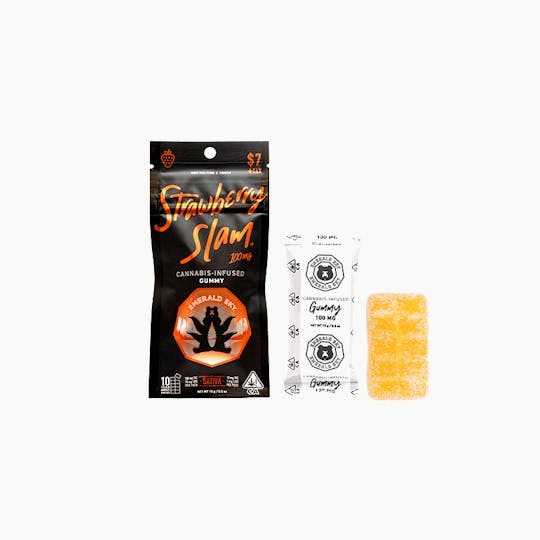 Emerald Sky - Emerald Sky Single Gummy - Strawberry Slam 100mg - 1