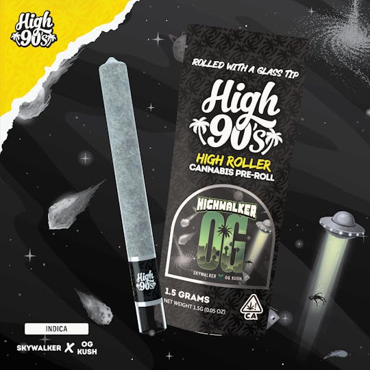 HIGH 90s - High 90s : Highwalker OG 1.5g High Roller Pre-Roll - 1
