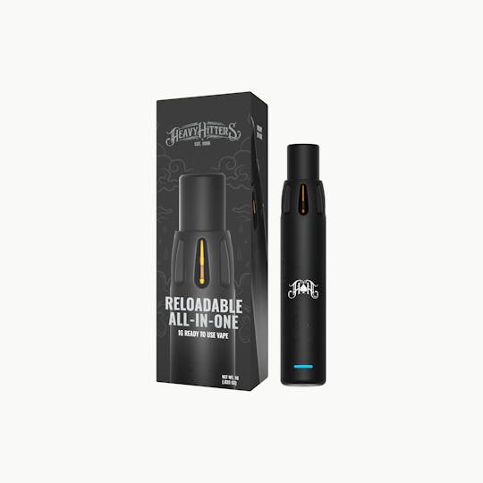 Heavy Hitters - Strawberry Cough | Ultra Extract High Potency Oil - 1G Reloadable AIO POD - 1