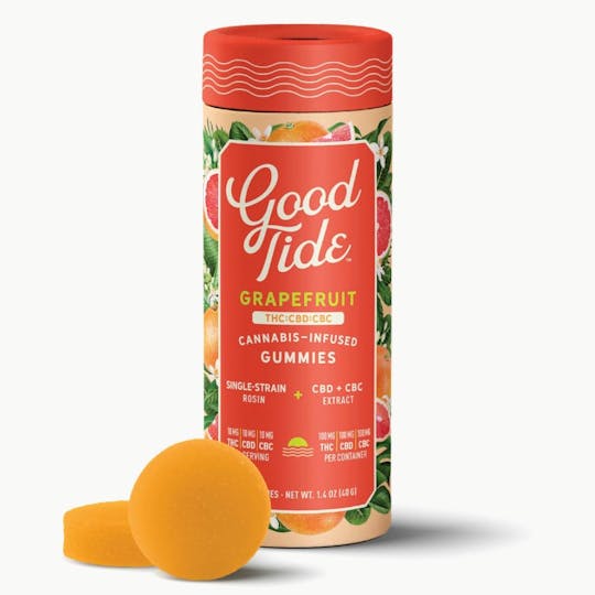 Good Tide - Grapefruit Solventless Hash Rosin Gummies | Blissful - 1
