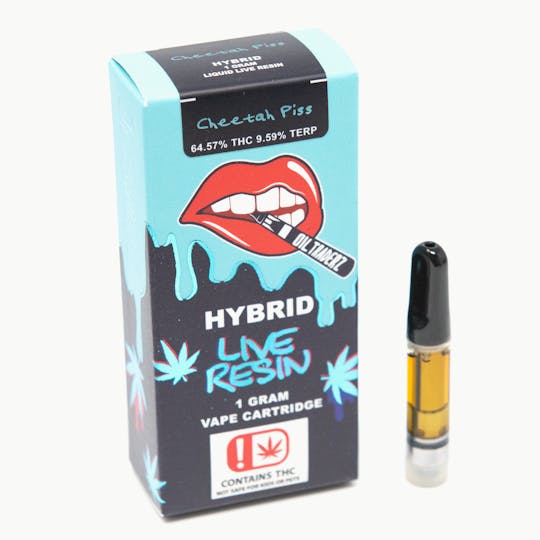 Oil Traderz - 1g Cheetah Piss Live Resin Cartridge - Oil Traderz (Hybrid) - 1