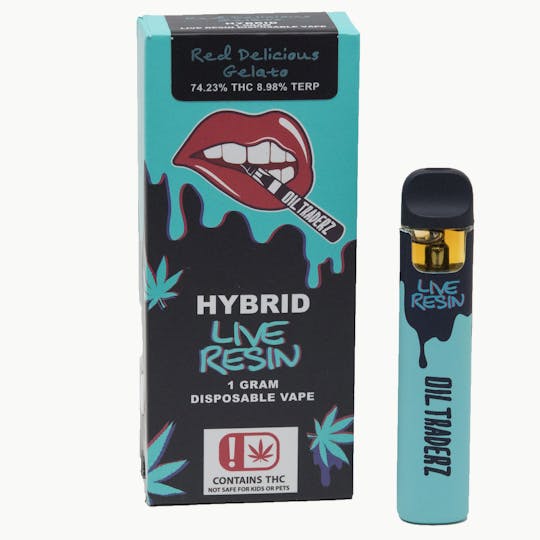 Oil Traderz - 1g Blueberry Chem Live Resin Disposable - Oil Traderz (Hybrid) - 1