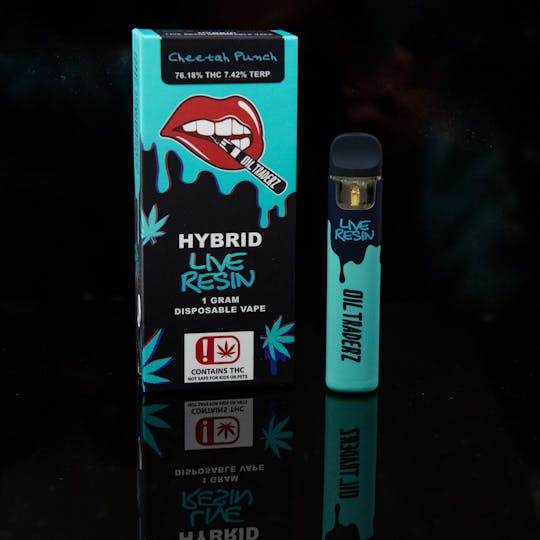 Oil Traderz - 1g Cheetah Punch Live Resin Disposable - Oil Traderz (Hybrid) - 1