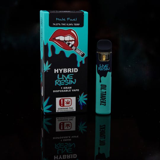 Oil Traderz - 1g Mule Fuel Live Resin Disposable - Oil Traderz (Hybrid) - 1