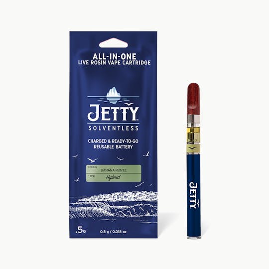 Jetty Extracts - Banana Runtz Solventless All-in-One Vape Pen - 1
