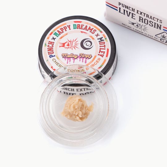 Punch Edibles & Extracts - Cherry Cookie Burger Tier 4 Live Rosin Cold Cure Badder (1g) - 1