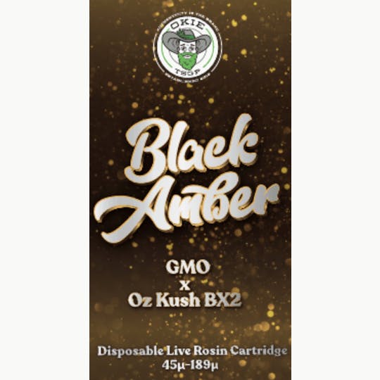 Okie TSGP - Black Amber - 45µ-189µ - 0.5g Disposable Live Rosin Cart - 1