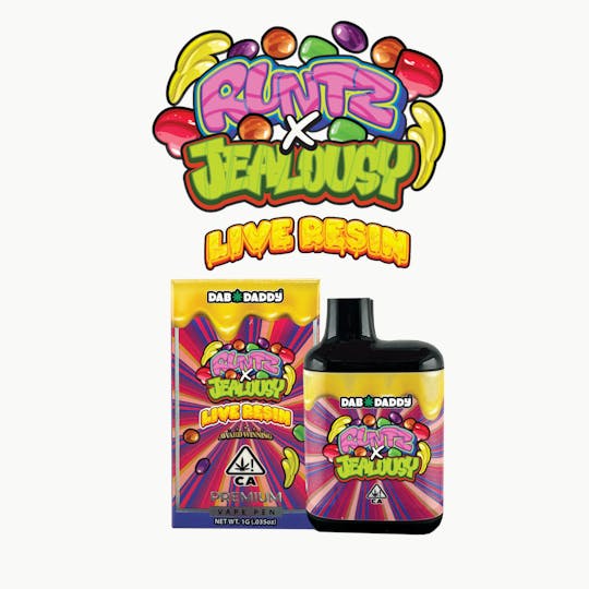 Dab Daddy Ⓡ - Runtz X Jealousy Live Resin Vape Dab Daddy® 1g - 1